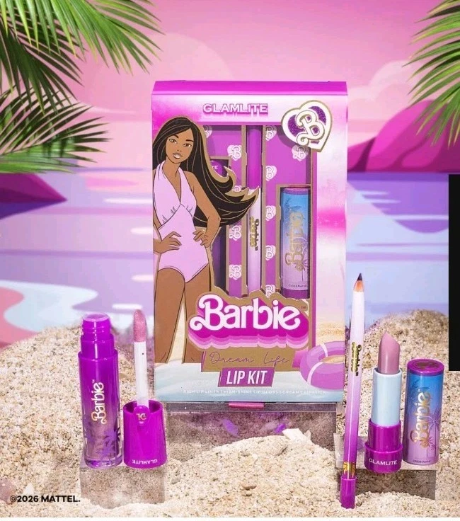 Glamlite Barbie Dream Life Purple Lip Kit Set NEW
Opens in a new window or tab