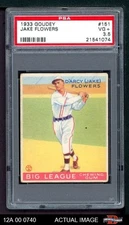 1933 Goudey #151 Jake Flowers Dodgers PSA 3.5 - VG+