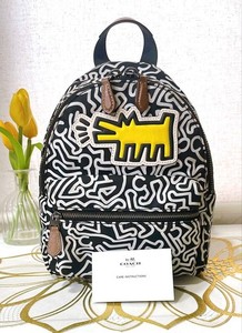 COACH x Keith Haring バックパック ホワイト Coach Keith Haring Backpack | eBay