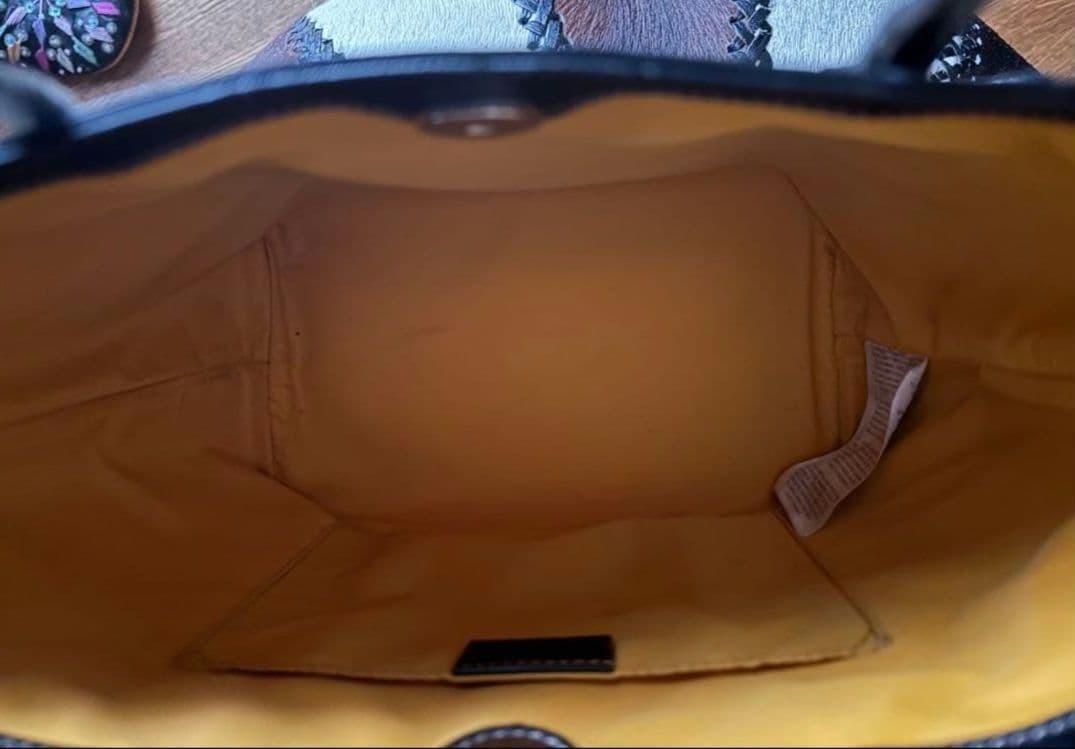 GUCCI Kids Bat Tote Bag Black GG Canvas Leather Handle Authentic thumbnail 3