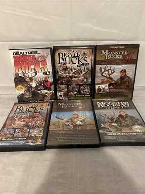 Realtree Buckmaster Deer Hunting Dvd lot of 6 XII VOL 2,8,9,1 PREOWNED