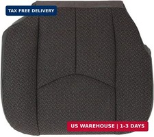 Driver Side Bottom Cloth Seat Cover, Gray Front Driver Bottom Seat Cover Fit for