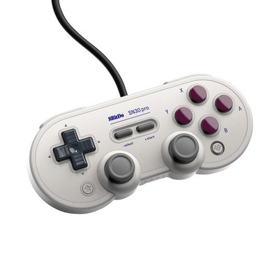 8BITDO SN30 Pro classic Gaming Controller Grau für Nintendo Switch, PC