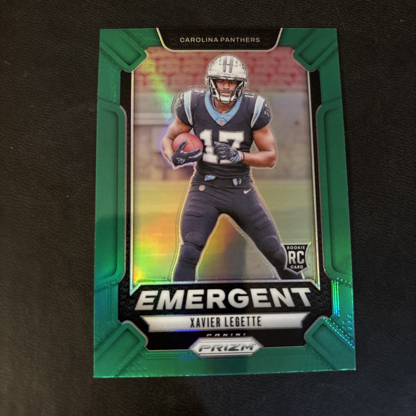 2024 Panini Prizm - Emergent Xavier Legette #15 Green Prizm (RC)