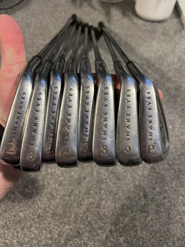 Set Of 8 x Snake Eyes TC-01 Irons Regular Steel Shafts Snake Eyes please read  - Image 2 of 4