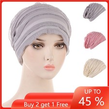 Women Lace Muslim Cancer Chemo Caps Beanies Head Scarf Lady Turban Head Wrap Hat