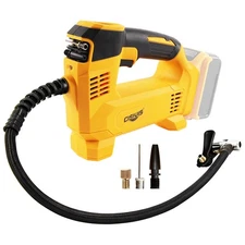 Cordless Tire Inflator for DeWalt 20V Battery Portable Air Compressor Pump