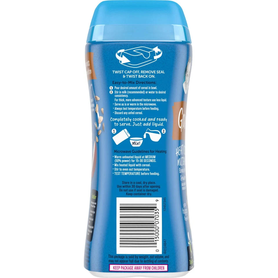 Hearty Bits®, MultiGrain Cereal, 12+ Months, Banana, Apple, Strawberry, 8 oz - Image 4 of 4