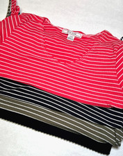 Lot of 4 Women's Juniors Large Short Sleeve Tops Adam Levine Charlotte Russe