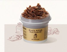 SKINFOOD Black Sugar Mask Wash Off 100g Exfoliating for Smooth, Glowing Skin USA