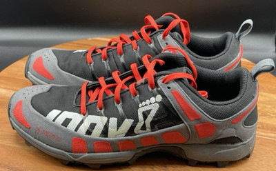 INOV-8 X-TALON 212 BLACK/GRAY/RED WOMEN'S 8 MEN'S 6.5 SHOES,