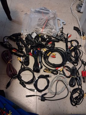 30+ Assorted AV Cables Data Cables Coax Etc Used & New Bulk
