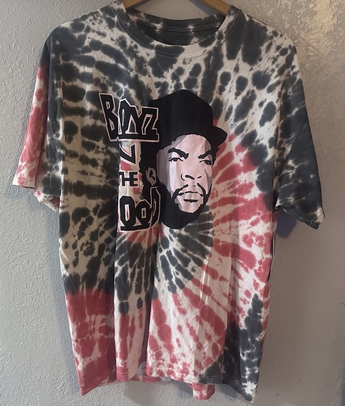 Ice Cube Rap Hip Hop Artist Portrait Graphic T-Shirt Black Size Small