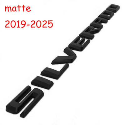 1PC Matte Black Fender Letter Emblems Badge Nameplate For SILVERADO 1500 19-25