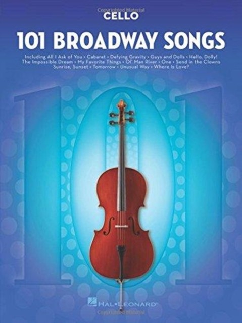 101 Broadway Songs for Cello by Hal Leonard Publishing Corporation (Book) - Image 4
