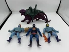 Vtg MOTU He-Man Action Figure Lot Panthor Faker Skeleton Webstor Near Complete