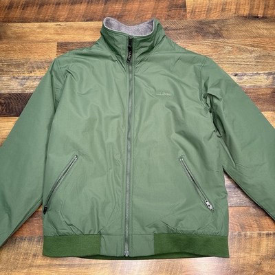 LL Bean Warm Up Jacket Mens Large Rain Forest Green 3M Thinsulate New