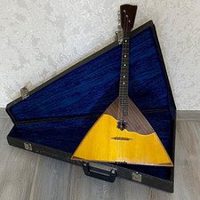Vintage Original Consert Balalaika Prima Soviet Era. Hard suitcase.