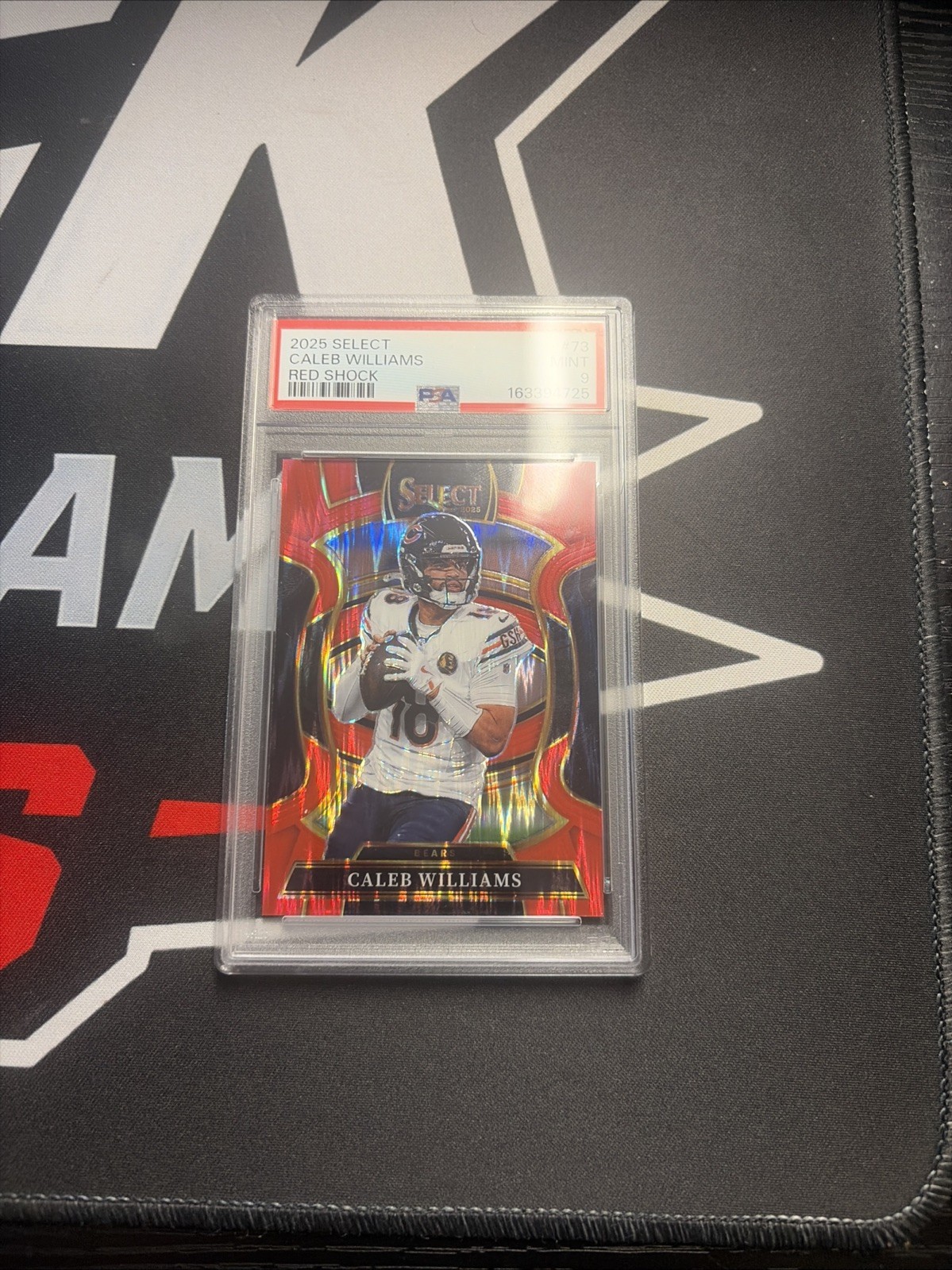2025 Select Football - Caleb Williams Concourse #73 Red Shock Prizm /249 PSA 9