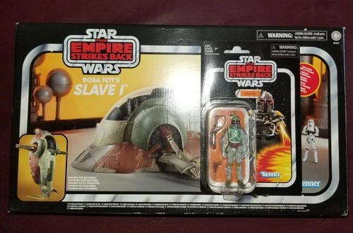 Star Wars Vintage Collection Empire Strikes Back BOBA FETT SLAVE 1 Ship & Figure