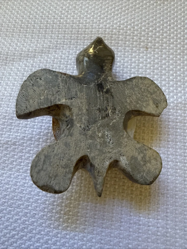 Ágata tortuga marina tallada a mano de colección 2 pulgadas de largo Islas Caimán Foto 3 de 4