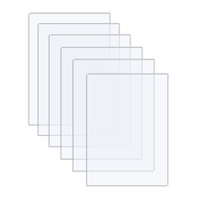 Acrylic Sheets - 6 Pack of 8x10 0.04" Thick Clear Plexiglass 8 x 10