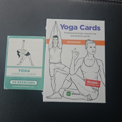 WorkoutLabs Yoga Cards Beginner Study Practice Visual Guide New in wrap set of 2