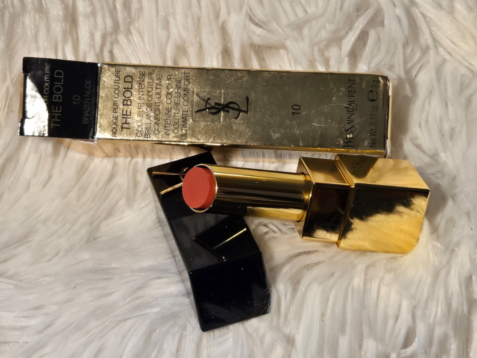 YSL Rouge Pur Couture The Bold Lipstick 3g 10 Brazen Nude