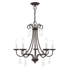 Livex Lighting - Daphne - 5 Light Chandelier in French Country Style - 24.75