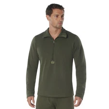 Rothco ECWCS Gen III Mid-Weight Underwear Top (Level II), Olive Drab, Size S