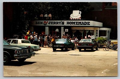 Ben & Jerry's Vermont's Finest All Natural Ice Cream Old Cars Postcard UNPOSTED