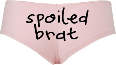 Knaughty Knickers Spoiled Brat DDLG Sexy Boyshort Panties for Little Sub