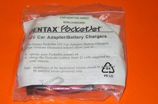 PENTAX POCKETJET II 12V CAR ADAPTER/CHARGER WIRED