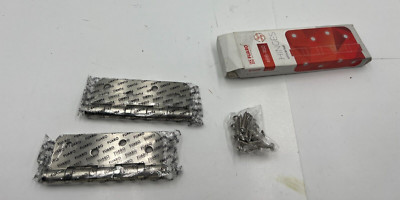 4 Pack of 2 Fuaro Universal Hinge Chrome Satin Nickel 102mm x 76mm x 3mm 4BB-R10