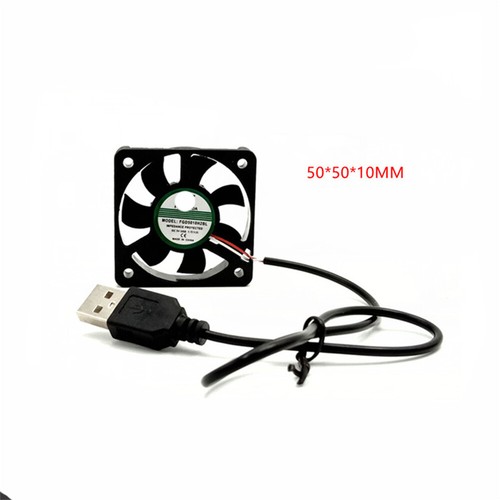 50mm DC 5V PC Computer Kühlung Kühler Lüfter Kühlkörper USB Anschluss - Afbeelding 4 van 5
