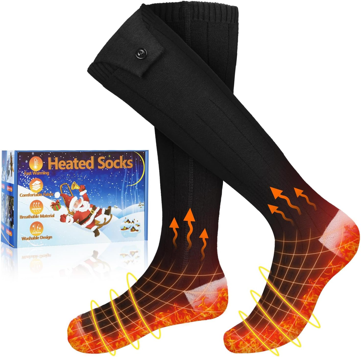 Chauffe Pied Electric Heated Socks For Men Women, 2023 Upgraded