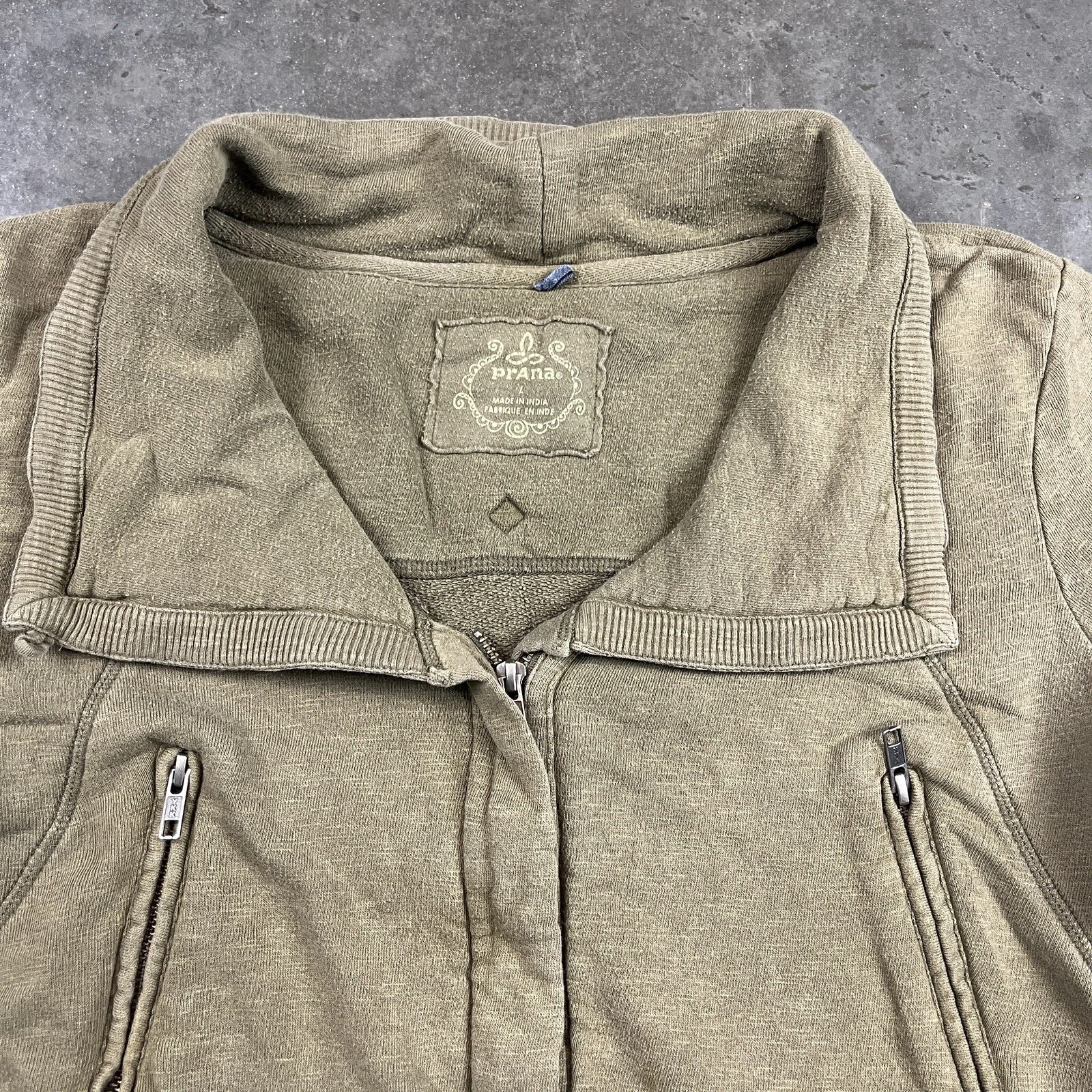prana full zip outdoors heavyweight long sleeve preown jacket