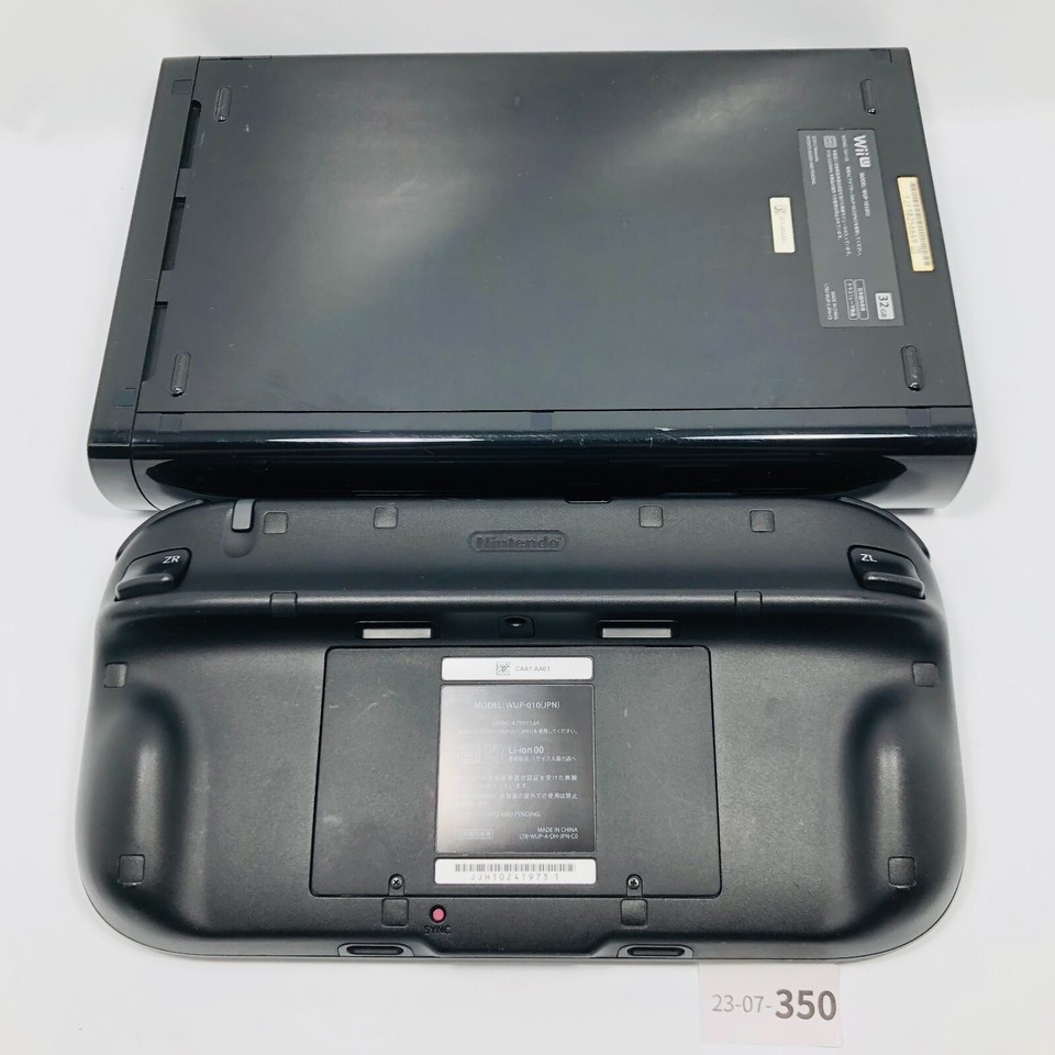 [EX+5] Nintendo Wii U Premium kuro Black WUP-101 32GB Region code NTSC ...