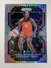 2022 Panini Prizm WNBA /25 Mojo Prizm #134 Stephanie Jones Washington Mystics