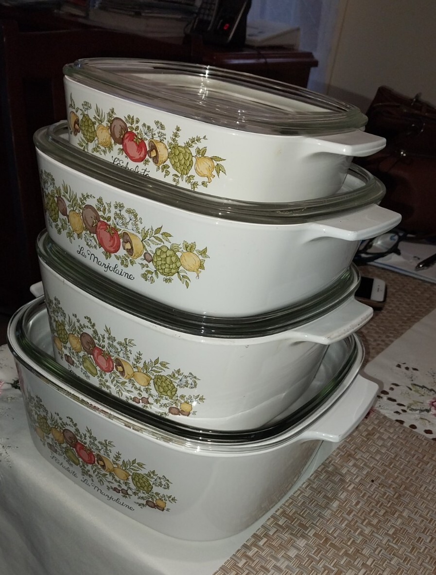 Collectable Rare Vintage Corningware Casserole Dish Spice of Life Excellent Cond eBay