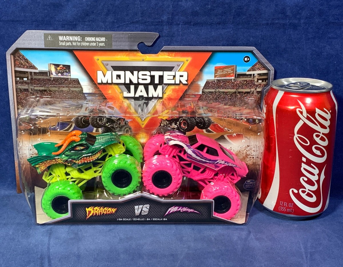 DRAGON vs FULL CHARGE - 2-Pack SERIES 21 Trucks MONSTER JAM Cars