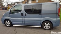 Seiten Stangen + Bernstein Leds FüR Opel Vivaro Swb 02-14 Edelstahl Verkleidung