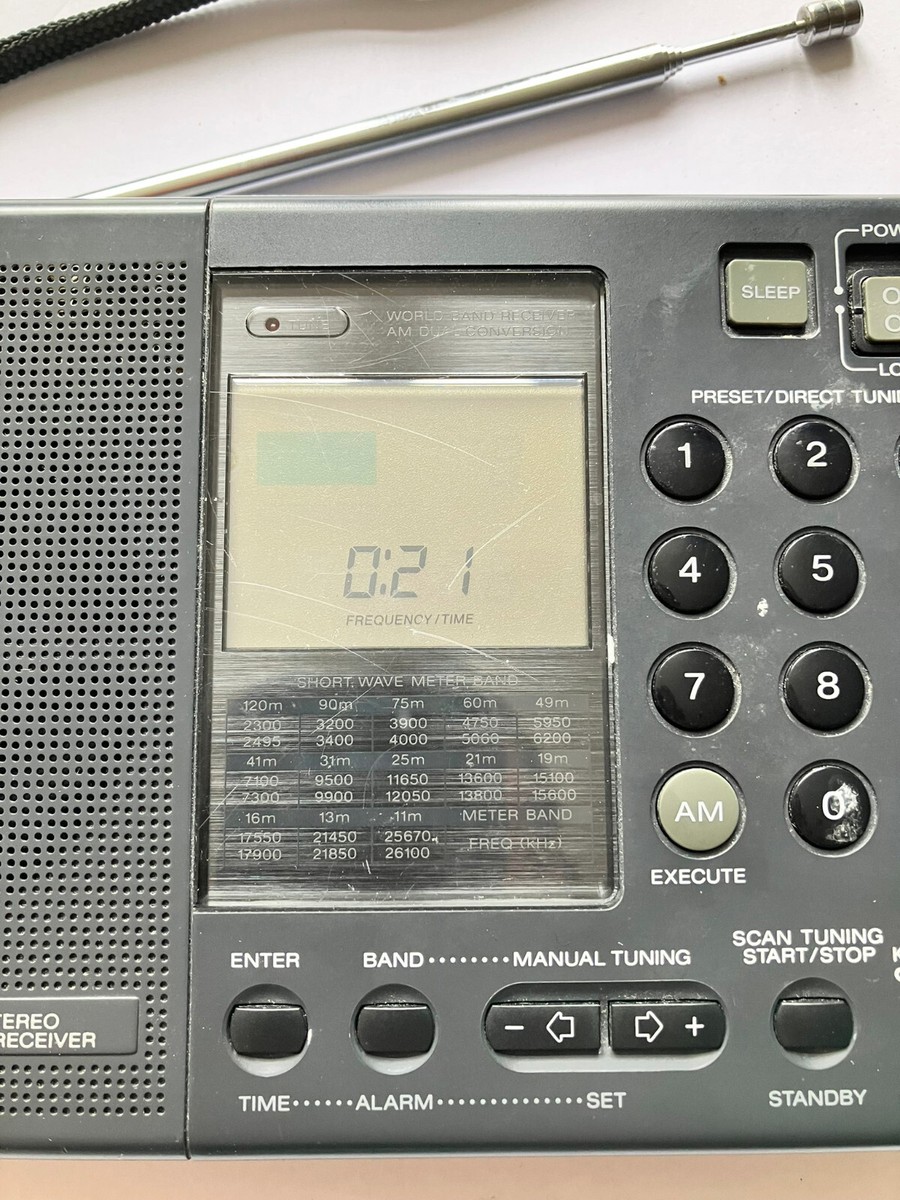 Sony ICF-SW7600 World Band Receiver FM Stereo SW MW LW SSB SYNC AM