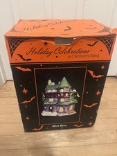 Christopher Radko Witch Manor Haunted House Halloween Lighted Tested