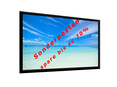 DELUXX Prof Plano Beamer Rahmenleinwand 225 x 126 cm 16:9 102'' HDTV 4K 36000