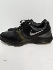 NIKE LUNARLON GOLF BLACK RED GRAY MENS 10 SHOES