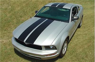 Racing Rally Stripes Hood Roof Decal Vinyl Graphics for Ford Mustang 2005-2009