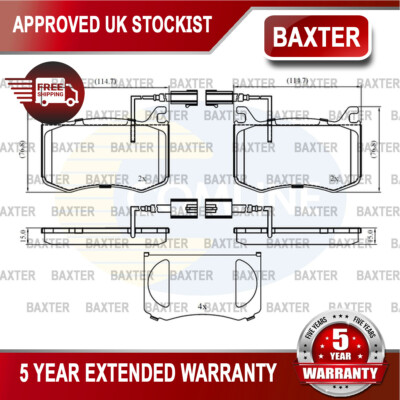 Fits Alfa Romeo Giulia 2015- 2.0 2.1 D 2.2 Baxter Front Brake Pads Set
