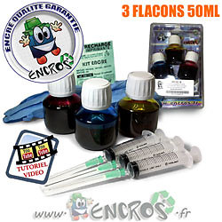 Kit encre couleur recharge Canon CL541 pour réparer une cartouche vide