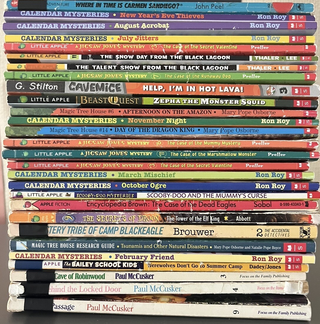 100 Children’s Chapter Books Lot Instant Library Homeschool Class Library Lot eBay